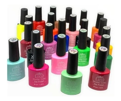 Kit 10  Esmaltes Gel D&z/lirio/bella Rosa Unhas Uv Led Arp2