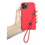 Alça Cordinha Para Capinha De Smartphone - Vermelho