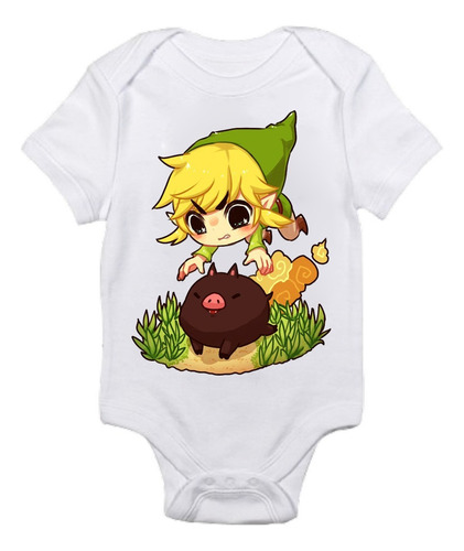 Pañalero Bebé Link The Legend Of Zelda Chibi Kawaii Regalo