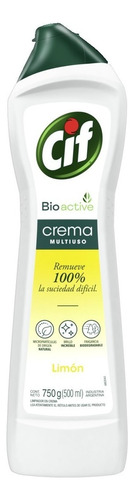 Cif Bioactive Crema Multiuso Limón 750 G