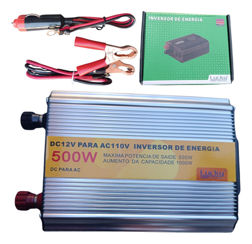 Inversor De Energia 500w Transformador Conversor12v P/110v