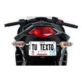 Placas Para Moto Con Tu Logo O Texto