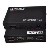 Splitter 1x4 Divisor Amplificador Hdmi 1080p 4k 3d 4 Salidas