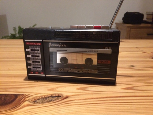 Radio Am/fm Bashsonic Casette Portátil, Impecable!