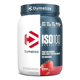 Proteína Hidrolisada Iso 100 Dymatize 1,4 Libras 20 Serviços De Sabor De Morango