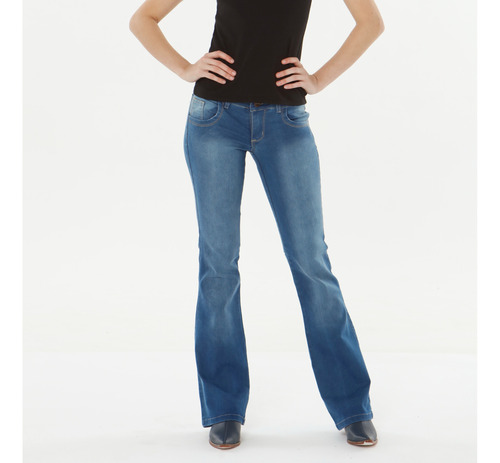 Jean Oxford Mujer / Tiro Medio - Blue Air Jeans