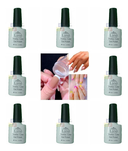 5 Esmaltes Esmalte Lirio Unhas Em Gel Seca Na Cabine Barato