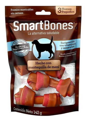 Ossinho P/ Cães Smartbones Peanut Butter Pequeno 3 Un