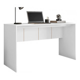 Mesa Para Computador Escrivaninha Office Cubic 1.36 Branco T