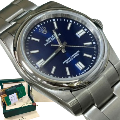 Relógio Rolex Oyster Perpetual 36mm Base Eta 2840 Na Caixa