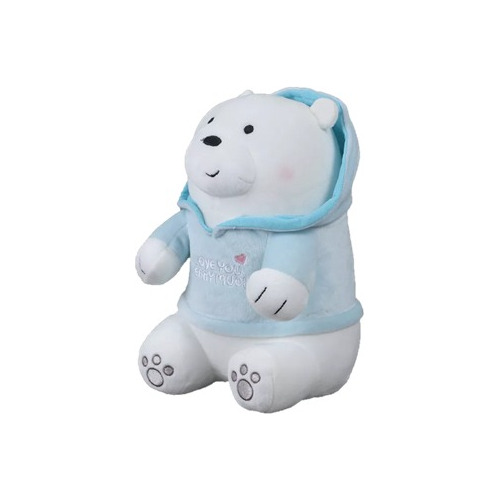 Peluche De Oso Escandaloso Polar Con Sudadera Azul, Miniso /