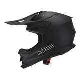 Casco Mac Virtus Ls2 Motocros Enduro Cross Negro Mate Cycles