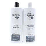 Nioxin #2 Shampoo Y Acondicionador Litro  Cabello Natural 