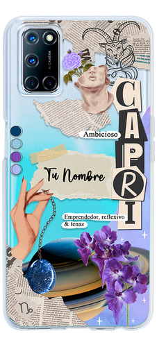 Funda Para Oppo Mujer Signo Zodiaco Capricornio Con Nombre