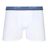 1 Cueca Branca Boxer  Box Lupo Masculina Algodão Original