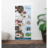 Adesivo Personalizado De Porta Vidro Pet Shop Veterinário