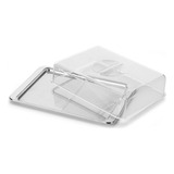 Kit Porta Frios Aço Inox 27cm Com Divisória Tampa Pop Forma