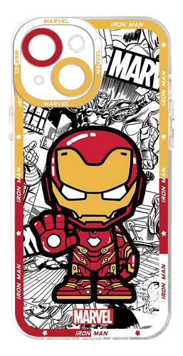 Funda De Silicona Para iPhone Diseño De Iron Man