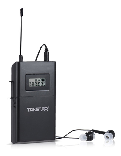 Audífonos Con Cable, Receptor De 50 M, Transmisión Uhf Tak