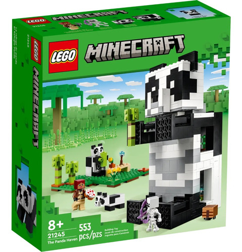 Lego 21245 Minecraft El Refugio Panda 553 Piezas 