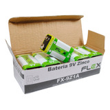 Bateria 9v De Zinco -  Flex (kit 10 Unidades)