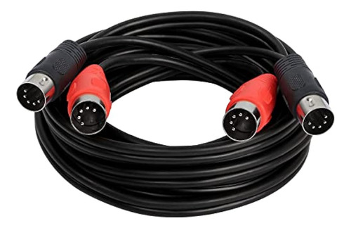 Xmsjsiy Cable Midi Dual Cable Midi Din De 5 Pines 10 Pies Ma