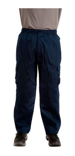 Pantalón Cargo Alaska Poplin Azul Pack 5 Un. / Upteck