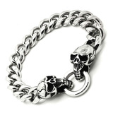 Pulsera De Acero Inoxidable Hip Hop Punk Personalidad Calle