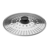 Tapa Para Ollas Y Sartenes 22 - 24 - 26 Cm Inox Marca Ibili Color Plateado