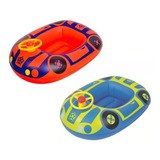 Auto Mini Bote Inflable Para Bebes Pileta Verano Flotador