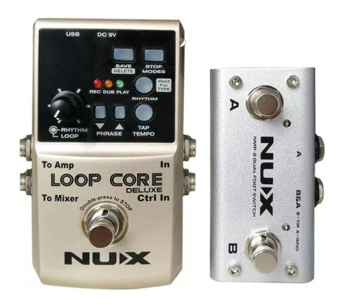 Pedal Nux Loop Core Deluxe Com Pedal Controlador - Novo