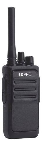 Radio Portátil Tx-320 Uhf 400-470 Mhz 16 Canales Txpro 2w Color Negro