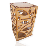 Fanal Hojas 14x14x25cm X2u.