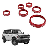 6 Pcs. Para Perillas De Tablero Para Ford Bronco 2021/24_c