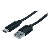 Cable Tipo C Carga Rapida Usb A Usb C 1 Metro Color Negro