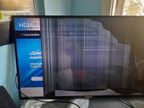 Tv Philips 43 Hdmi Pantalla Rota