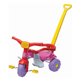 Triciclo Infantil Turma Da Mônica C/ Haste E Aro Magic Toys Cor Rosa