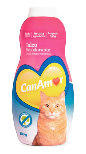 Canamor Talco Desodorante Polvo Baño Seco X 100g