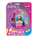 Kit De Maquiagem E Esmalte Infantil Barbie Impala Cj 01