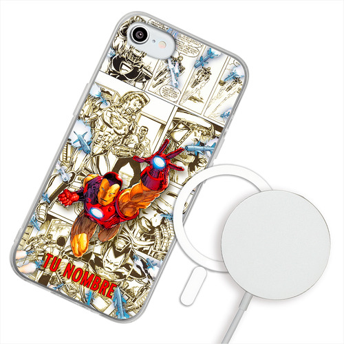 Funda Para iPhone Magsafe  Iron Man Marvel Personalizada