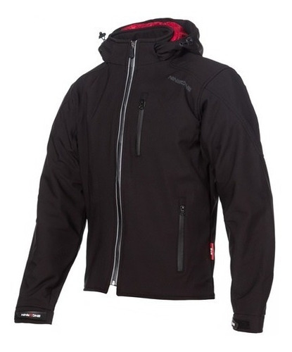 Campera Nine To One Softshell Dinamic Negro Bamp Group