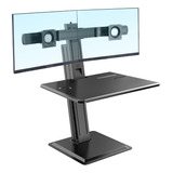 Soporte De Mesa Para Monitor De Dos Pantallas Y Portateclado