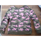 Sudadera Para Niña *usado En Buen Estado* Camuflajeado 4t