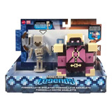 Minecraft Mattel Legends Pigmadillo Vs Skeleton