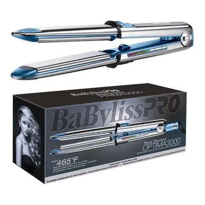 Plancha Babyliss Pro Optima 3000 Nano Titanium 465 °f Color Gris | Meses sin interés