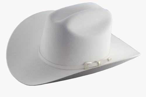 Sombrero Texana Goldstone Joan Sebastian Blanca 100% Lana.