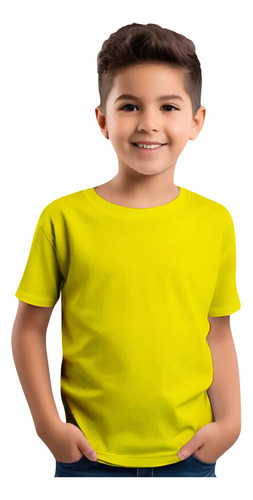 Playera Infantil Deportiva Colores Niño/niña 100% Poliester