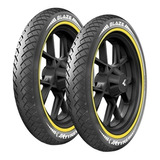 Set Llantas De Moto  3.00-18 Y 2.75-18 Jk Tyre Blaze Br32