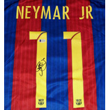 Jersey Autografiado Neymar Jr. Barcelona 2016-17 Psg Brasil