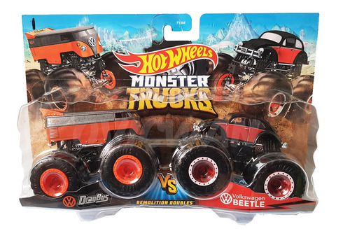 Hot Wheels Monster Trucks Demolition Doubles Dragbus Beetle